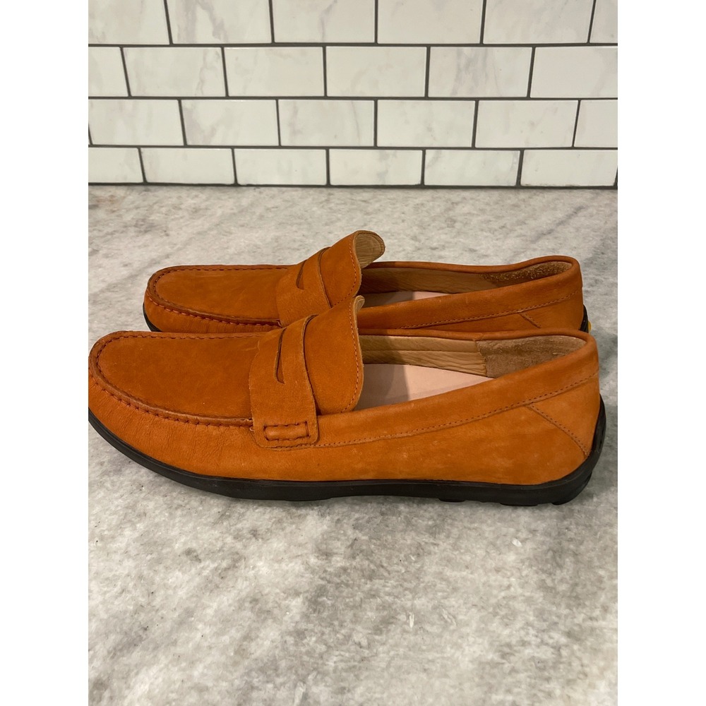 Samuel Hubbard Loafers Mens 12 Brown Frequent Traveler Penny Leather Brazil